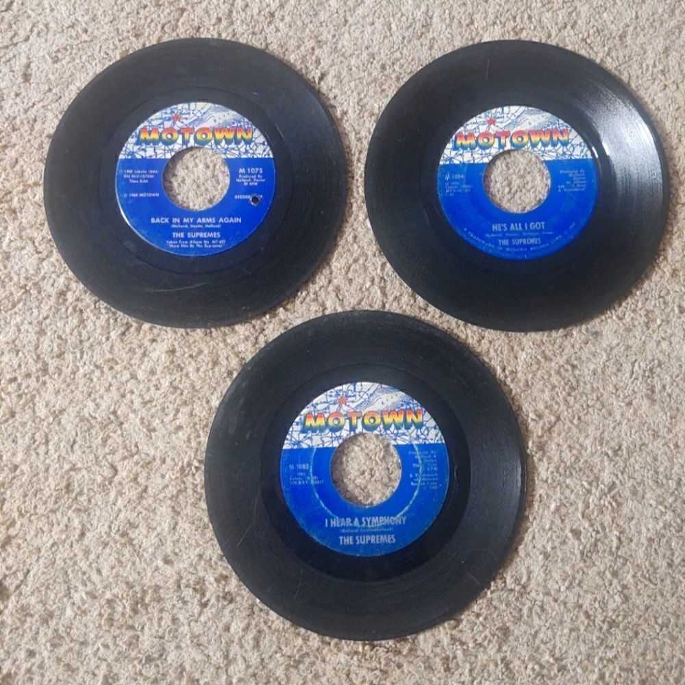 The Supremes 45' Vinyl Records Lot PRE-OWNED Motown